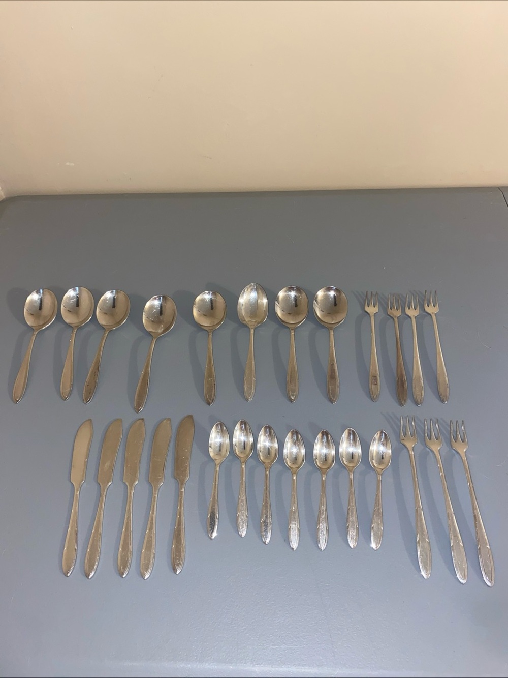 Oneida Nobility Plate Silverware Set - Picture 3 of 10